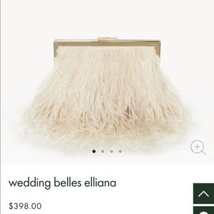 Kate Spade Madison Ave Ostrich feather purse